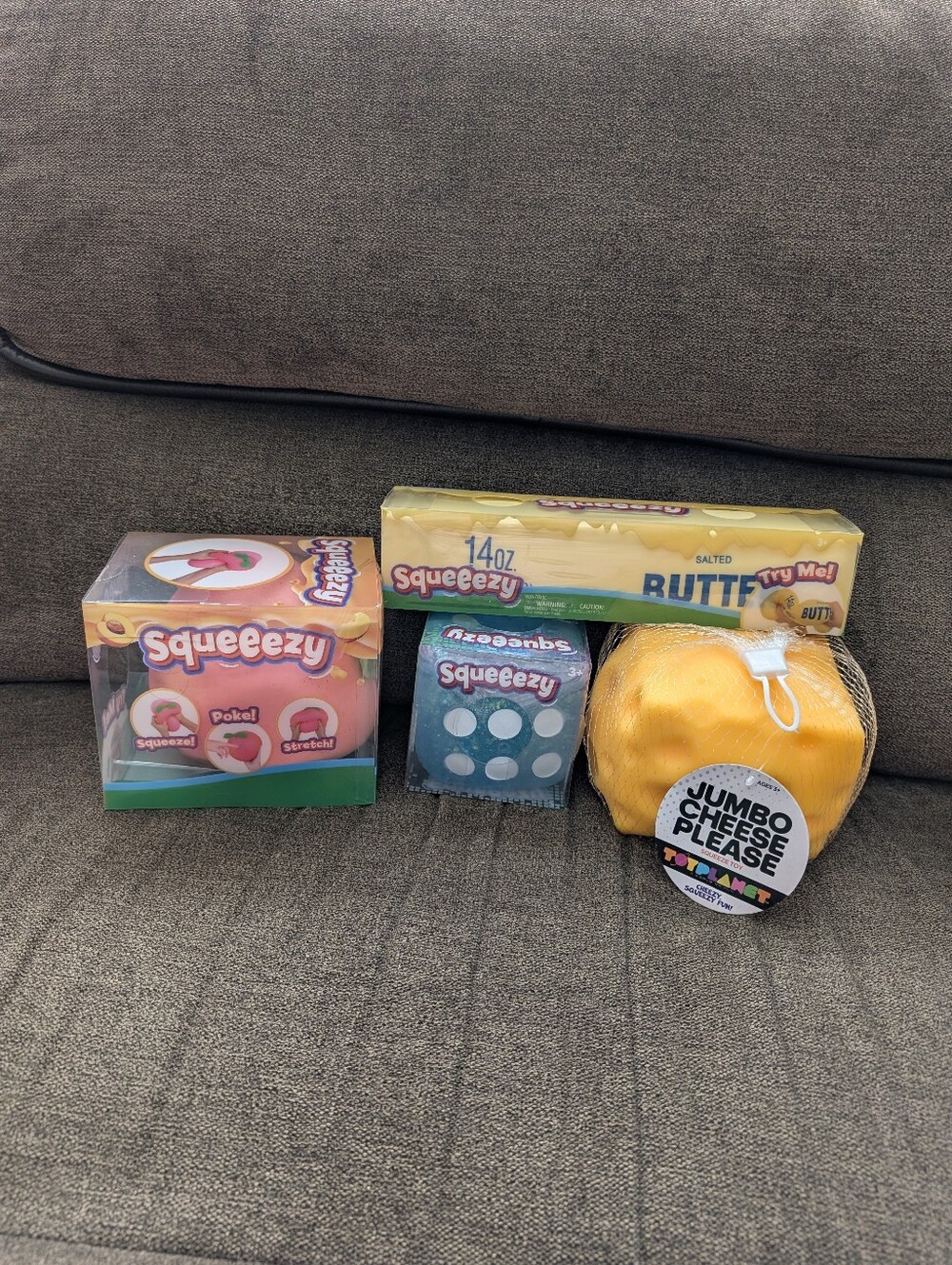 Squeezy Peach, Dice, Jumbo Cheese And Butter